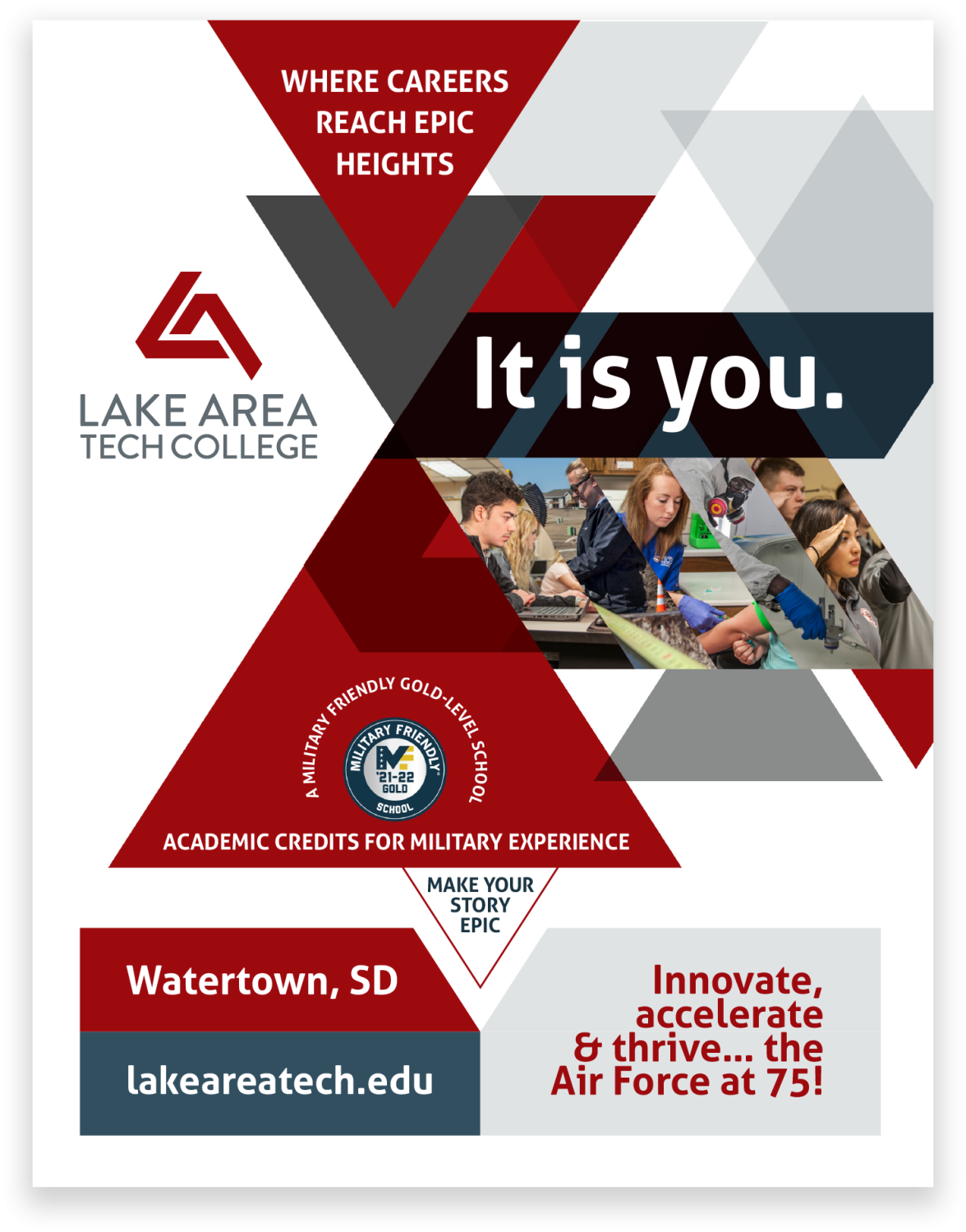 Lake Area Technical College Branded ad | Insight Marketing Design Brand Stories