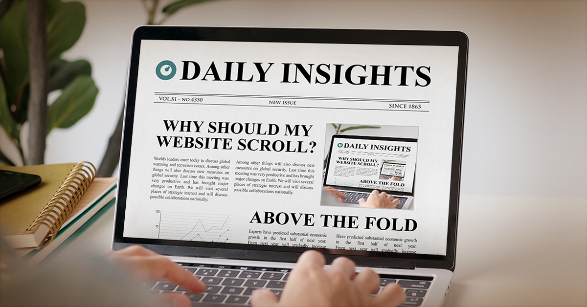 Above the Fold - Why should my website scroll?